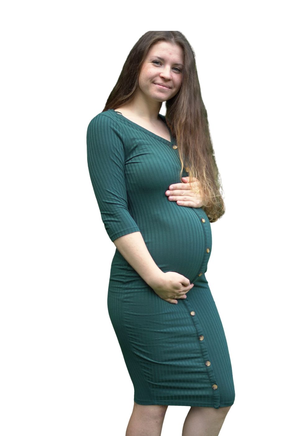 New Look button maternity dress