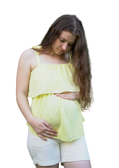 Dorothy Perkins yellow blouse (maternity & breastfeeding)