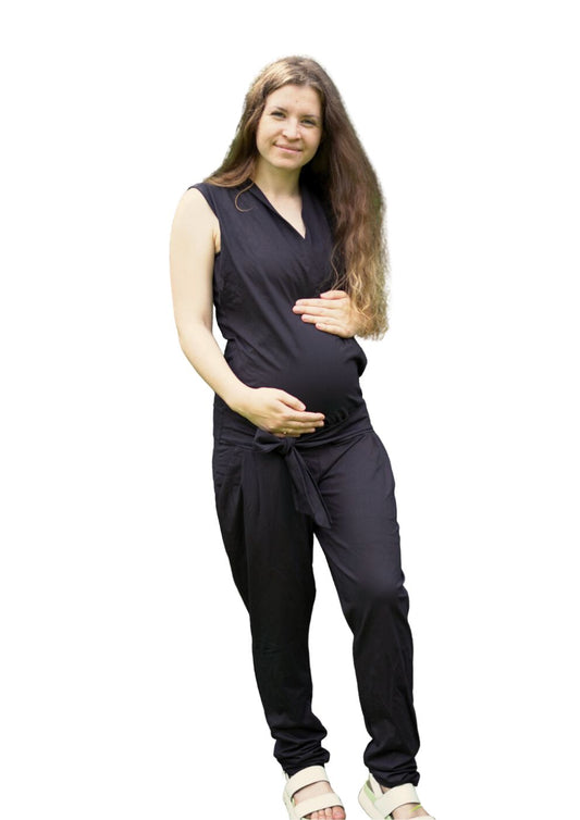 Envie de Fraise black jumpsuit (maternity & nursing)
