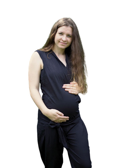 Envie de Fraise black jumpsuit (maternity & nursing)