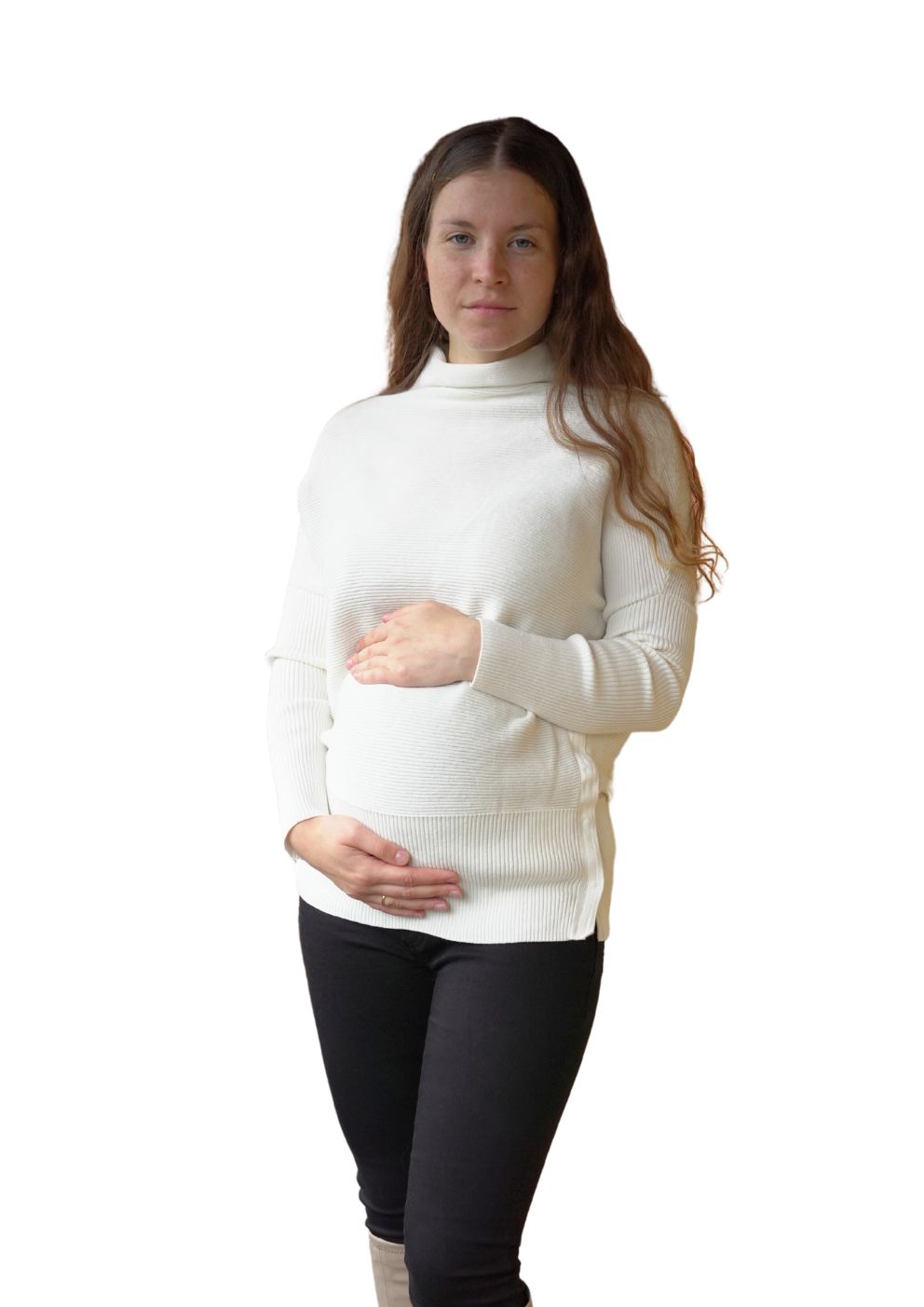 Seraphine white maternity jumper