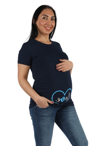 Maternity shirt with heart LOVE
