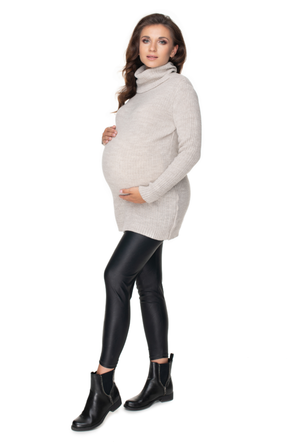 Beige maternity sweater