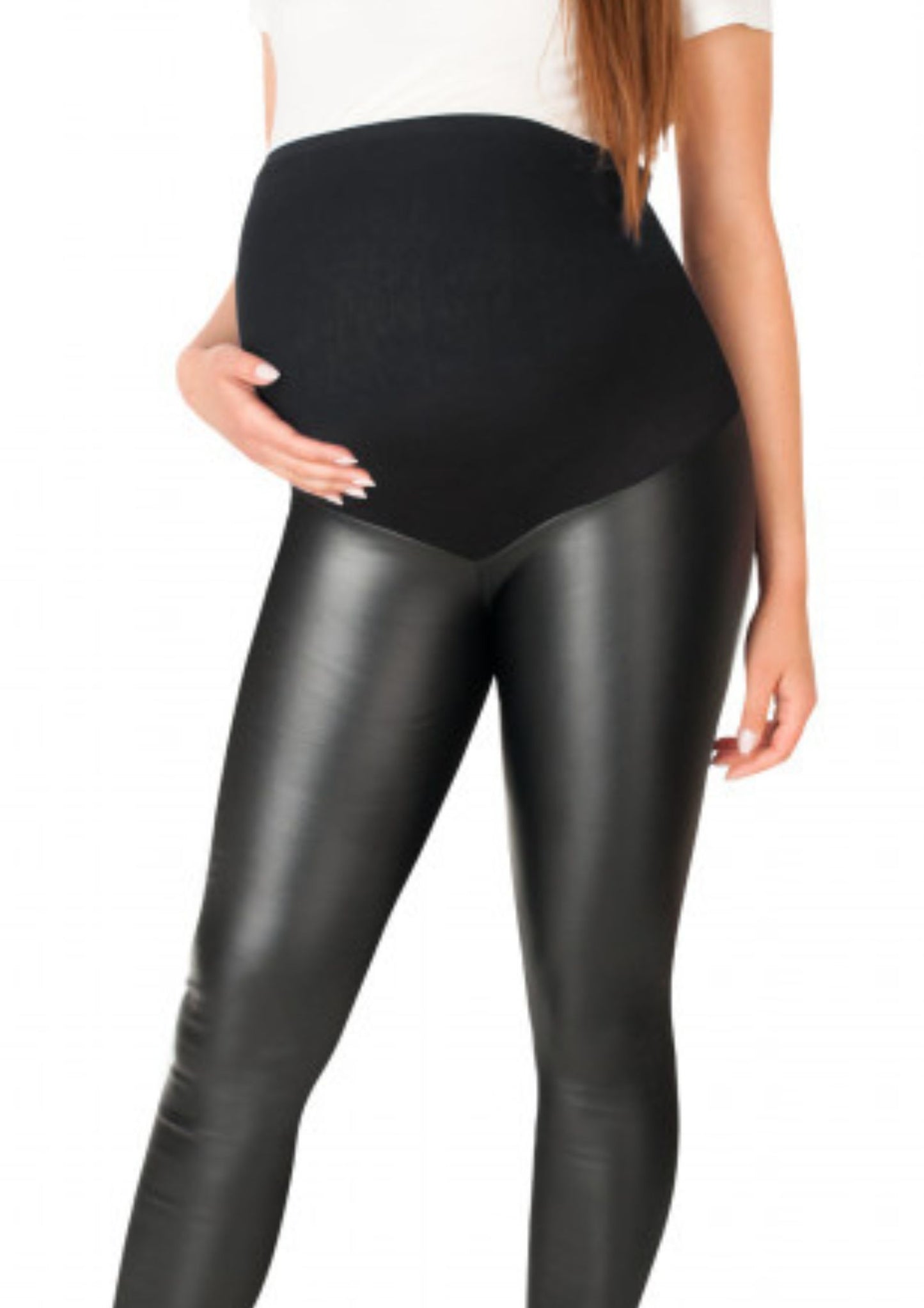 Latex maternity leggings
