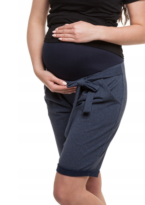 Maternity shorts BERMUDA (navy blue)