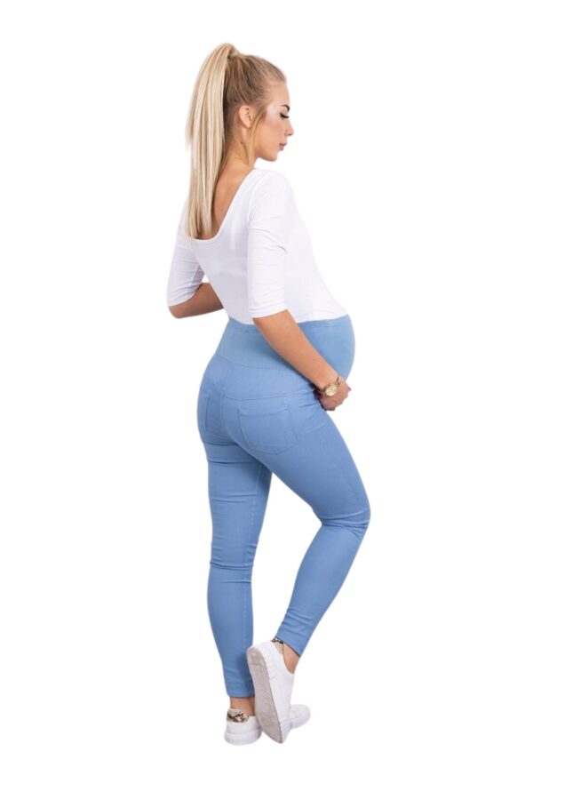 Sky blue maternity pants