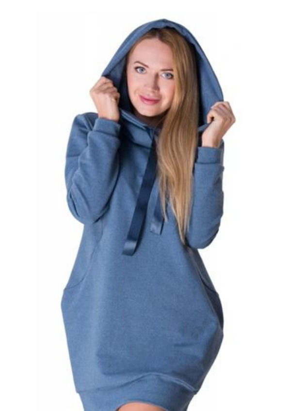 Nursing sweater-dress IRMINA (blue)