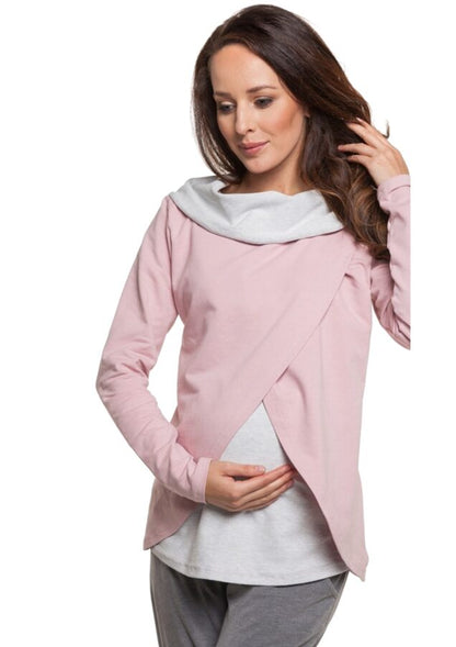 Jumper with layers (maternity/nursing)